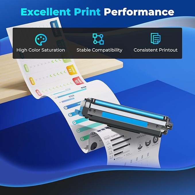 414X Toner Cartridges 4 Pack High Yield Replacement for HP 414X HP414X 414A for Color Laser Jet Pro MFP M479fdw M454dw M479fdn M454dn MFP M480f M455dn Toner, W2020X Black & Color Toner with Chip