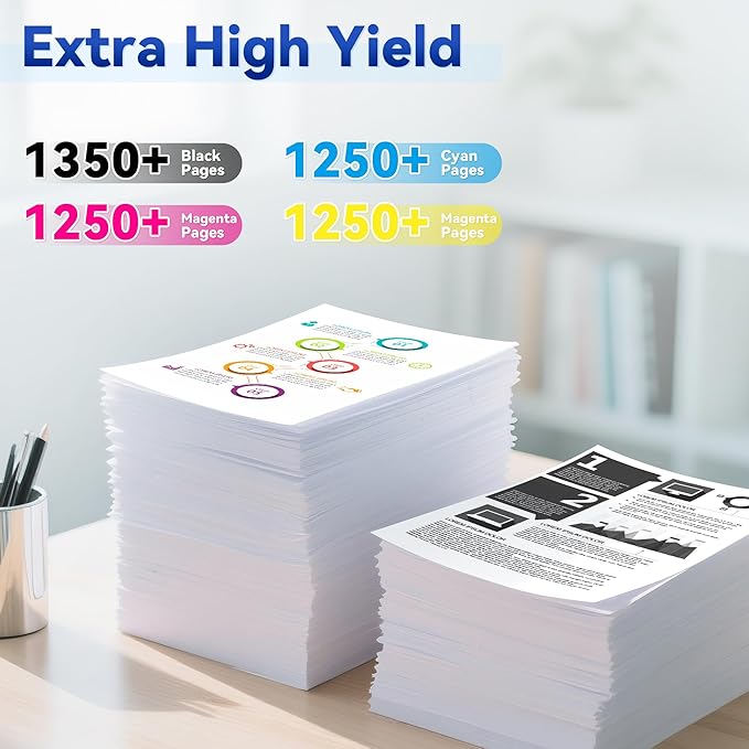 206A Toner Cartridge 4Pack Compatible with HP 206A 206X Toner Set for HP Color Laserjet Pro M255dw M255nw MFP M283fdw M283cdw M282nw M283fdn Ink（Black/Cyan/Yellow/Magenta