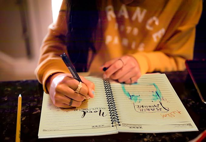 24 Pack A5 Spiral Notebooks Journal with Kraft Cover, 5x8 Inches, Ruled Lined Paper, for Work, Sketches, Study, Notes Taking, Gifts, Brown (24 PCS(Lined))