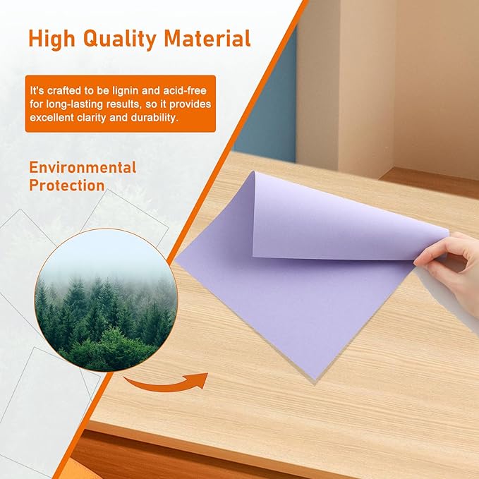 40 Sheets Light Purple Cardstock 8.5 x 11 Printer Paper, 75lb Heavyweight Paper Card Stock for Wedding, School Crafting, Invitations, Making Cards, Certificates