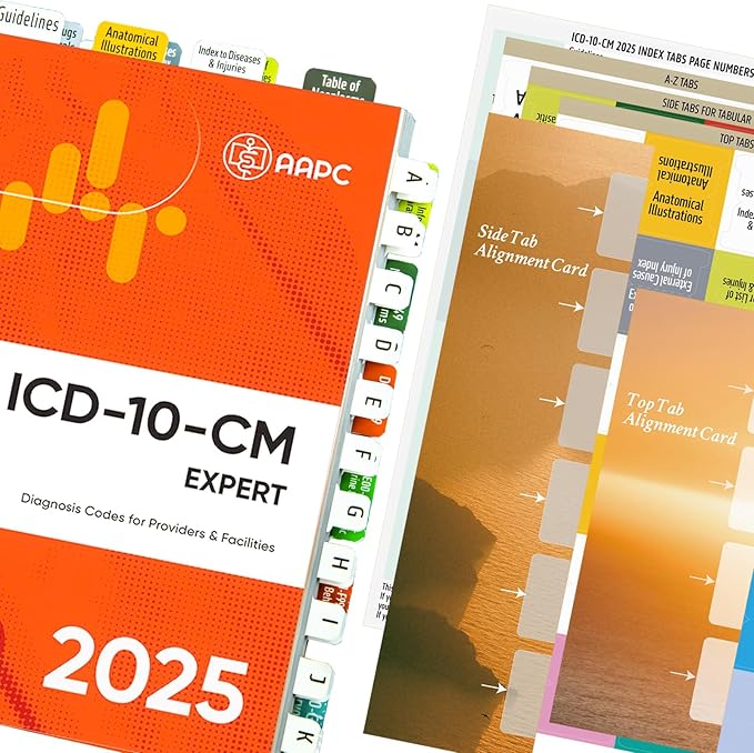 Index Tabs for ICD-10-CM 2025 Expert (AAPC Version) - Navigate with Precision in Your Code Book