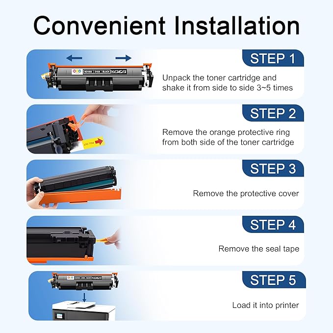210X Black Toner Cartridges High Yield(with Chip) Replacement for 210A 210X W2100X Toner Cartridge, Fitting for Color Pro MFP 4301fdw 4301dn 4301dw, Pro 4201dw 4201dn(2 Pack Black)