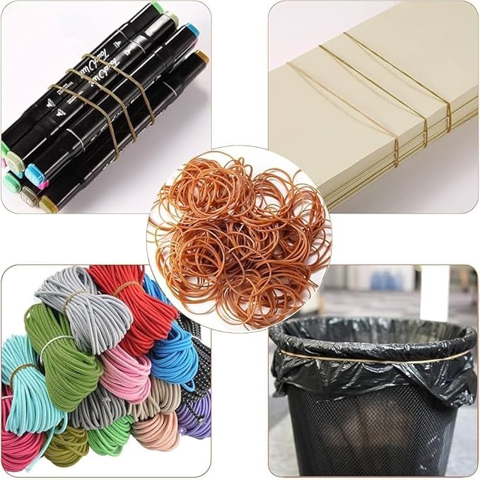 3" x 1/8'' - Size #32 - Rubber Band Depot - Everyday Rubber Bands, Business Bands - Approximately 740 Per Bag - 1 Pound Bag