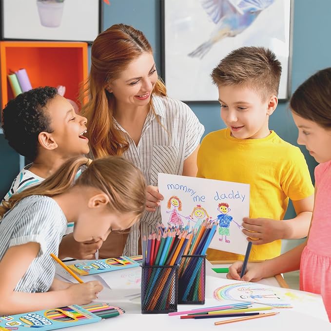 144 Count Colored Pencils for Kids, 12 Packs Colored Pencils Bulk 12 Colors, Pre-sharpened Color Pencils for Adults, Bulk School Supplies for Teachers, Back to School Supplies, Classroom Prizes