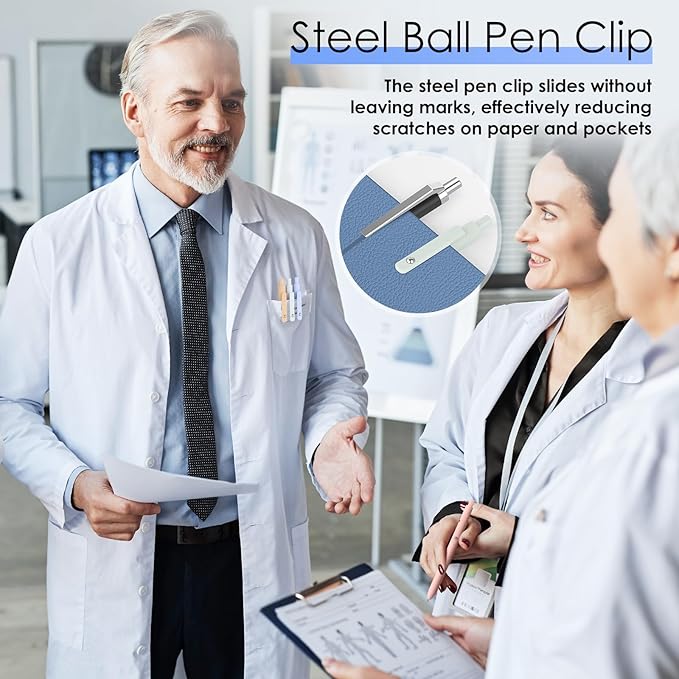 10PCS Gel Pens Black Ink Fine Point Pens With Smooth Writing, School Office Supplies, Christmas Anniversary Birthday Gifts for Men Women, Quick Dry Pens For Journaling, Nurse Aesthetic Pen (Morandi)