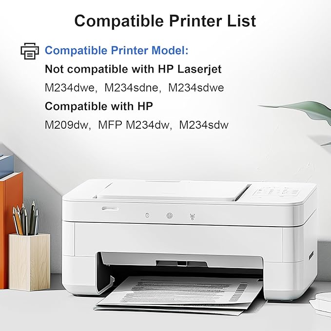 134A Black Toner Cartridge with ChipCompatible Replacement for HP 134A W1340A Toner Cartridge to Work with HP Laserjet M209dw MFP M234dw M234sdn M234sdw Printer, 2-Pack