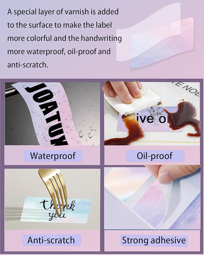 2.25 x 1.25 Thermal Labels - Self-Adhesive Address Shipping Barcode Stickers, Compatible with Rollo & Zebra & MUNBYN, 800 Labels for Printer, Color