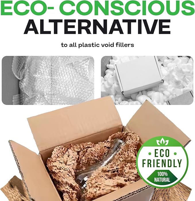 IDL Packaging HexaFil Honeycomb Packing Kraft Paper 15" x 840' in Self-Dispensed Box (Pallet of 60) - Patented Cushioning Box Filler for Void Filling, Moving, Shipping - Alternative to Bubble Plastic