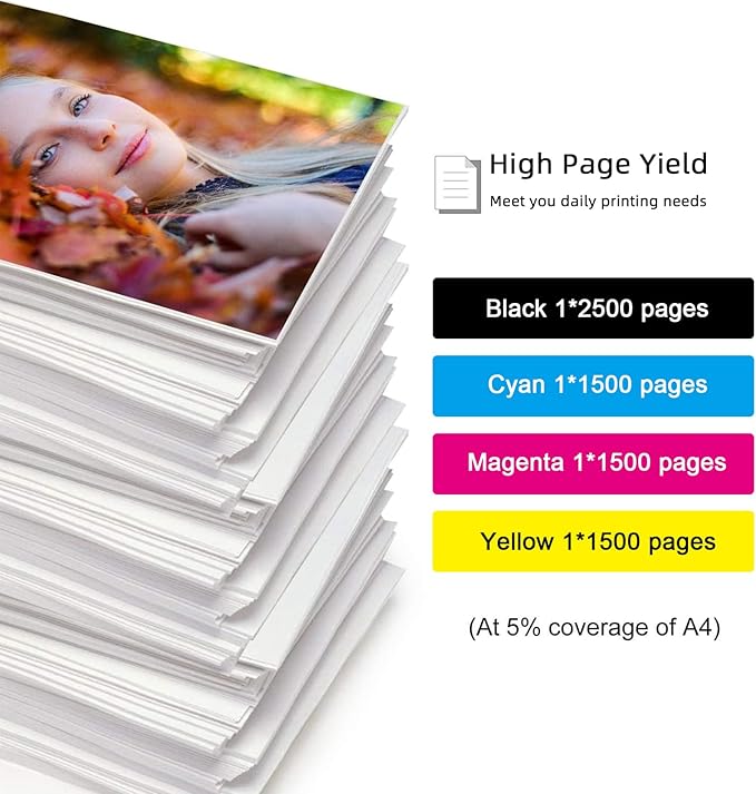 2200XL PGI-2200XL Compatible Ink Cartridges Replacement for Canon PGI-2200XL Work for Maxify MB5420 MB5120 MB5320 MB5020 iB4120 iB4020 Printers (Black, Magenta, Yellow and Cyan, 4-Pack)