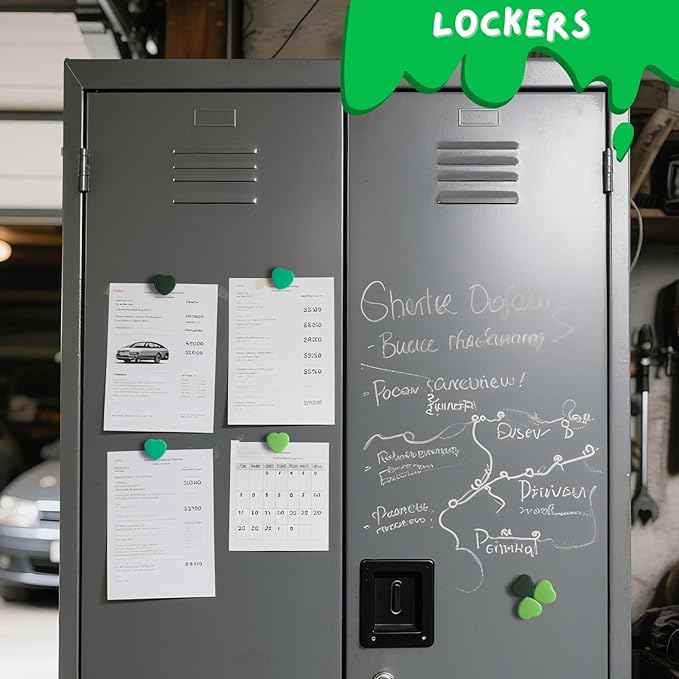 30PCS Heavy Duty Fridge Magnets - Small Cute Refrigerator Magnets for Whiteboard, Lockers & Kitchen, Cute Strong Magnets - Mini Decorative Magnet for Home, School, Office, Crafts,Locker (Green)