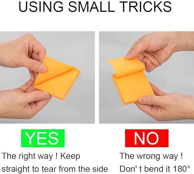 2400 Sheets Sticky Notes 3x3 Inches, 24 Pack ZCZN 6 Bright Color Self-Stick Note Pads, Colorful Sticky Notes Bulk, Easy to Post for Home, Office, School - 100 Sheets/Pad