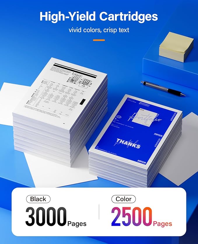 2150 Toner Cartridge High Yield 4-Pack Compatible Replacement for Dell Color Laser 2150 2150CDN 2150CN 2155 2155CDN 2155CN Printers Ink (Black 331-0719 Cyan 331-0716 Magenta 331-0717 Yellow 331-0718)