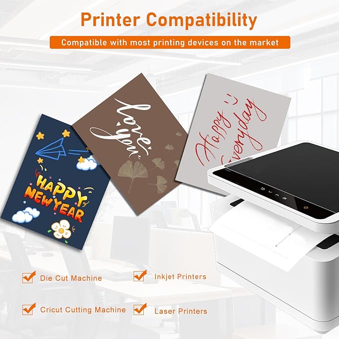 100 Sheets Coffee Color Cardstock 8.5 x 11 Craft Paper, 75lb Heavyweight Dark Brown Paper Card Stock for DIY Cards Making, Wedding Invitations, School Crafting, Memus, Greeting Cards