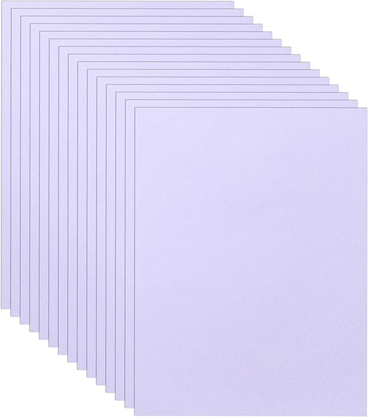 100 Sheets Purple Cardstock 8.5 x 11 Craft Paper, 75lb Light Purple Card Stock for DIY Cards Making, Wedding Invitations, Thank You Card, Bussine Cards, Certificates