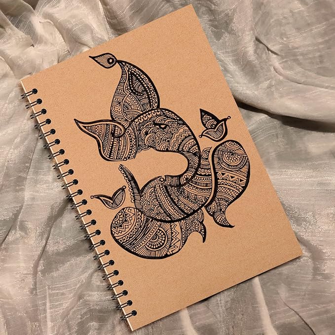 24 Pack A5 Spiral Notebooks Journal with Kraft Cover, 5x8 Inches, Ruled Lined Paper, for Work, Sketches, Study, Notes Taking, Gifts, Brown (24 PCS(Lined))