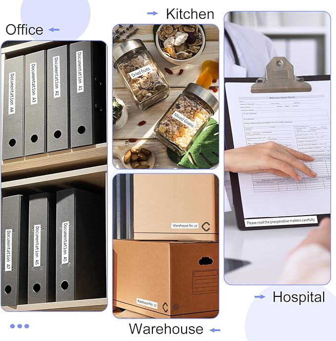 2 Pack Compatible for Ptouch Label Maker Tape 9mm 0.35 Laminated White TZe TZe TZ Tape TZe-221 TZe221 TZ221 for PT-1290SBVP PT-1300 PT-1500PC PT-1600 PT-1700 PT-1750 PT-1750SC