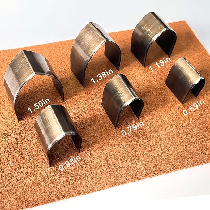 18 Pieces Leather Corner Punch Set, Leather End Punch Tool High Carbon Steel Corner Cutter Tools, Corner Trimmers Punch with Mat & Box, Edge Trimmer for DIY Leathercrafts