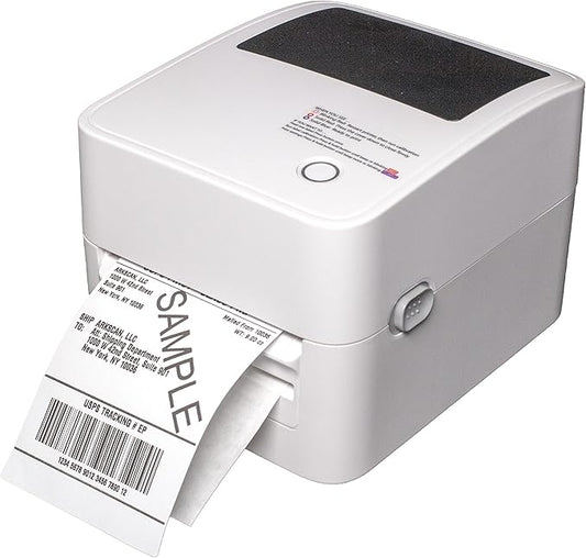 2054K-AP Auto Peel Shipping Label Printer, Separate Label from Backsheet Automatically, Print on Windows Mac Chromebook via USB, Print Wireless for BT on Windows ONLY, UPS USPS FedEx