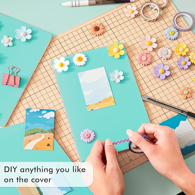 16 Pack Soft Cover Journal Bulk, Feela Lined Notebooks College Ruled for Work for Women Girl Writing, Blank Travel Journal Note Taking Notebook School Business Supplies, 8.2” x 5.5”, A5, Emerald