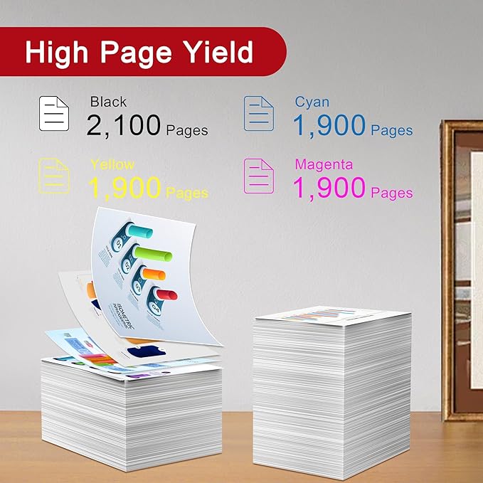 069 Toner Cartridge 4 Pack Compatible with Canon 069 Toner Cartridges, Working for Canon imageCLASS MF753Cdw MF751Cdw LBP674Cdw Printer(Black Cyan Magenta Yellow)