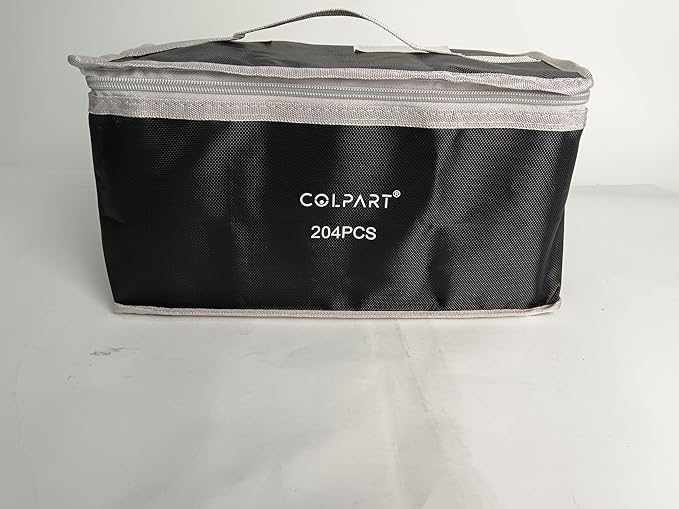 204 Colors Alcohol Markers Set Dual Tip Art Markers for Kids Marker Pens with Pen Holder and Carry Bag for Adult Coloring Painting Supplies Perfect for Painting, Coloring, Sketching and Drawing