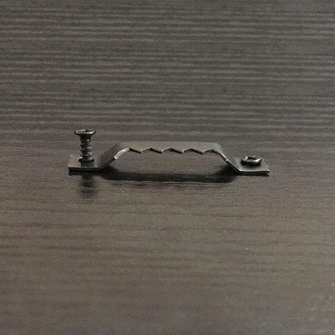 100 Pack Small Sawtooth Picture Hangers Steel Picture Hangers Picture Frames Hangers with Screws Picture Hang Solutions, for Hanging Clock Paintings Artwork Picture Frame Hook Photos (Black)