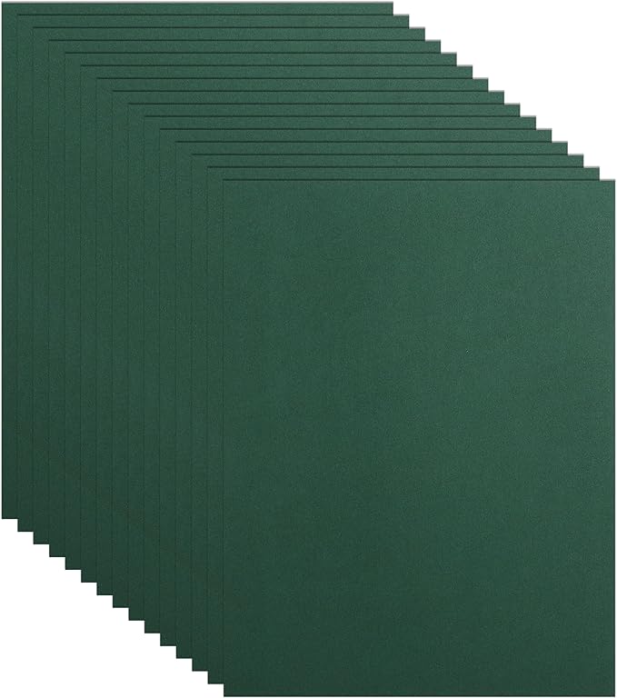 40 Sheets Dark Green Cardstock 8.5 x 11 Craft Paper, 75lb Premium Christmas Green Card Stock for DIY Making Cards, Office Printing, Party, Greeting Cards