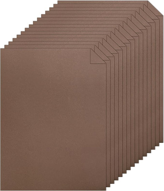 120 Sheets Coffee Color Cardstock 8.5 x 11 Printer Paper, 92lb Dark Brown Card stock for DIY Cards Making, Crafting, Thank You Cards, Invitations, Menus