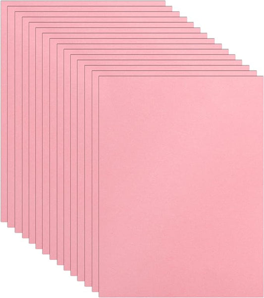 100 Sheets Candy Pink Cardstock 8.5 x 11 Craft Paper, 75lb Premium Certificate Paper Card Stock for Wedding Invitations, Graduations, Memus, DIY Making Cards, Party Decorations
