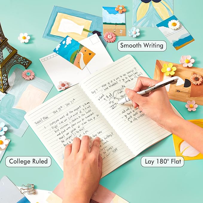 36 Pack Soft Cover Journal Bulk, Feela Lined Blank Travel Journal for Women Men Writing, Notebooks College Ruled for Work, Note Taking Notebook School Business Supplies, 8.2” x 5.5”, A5, Emerald