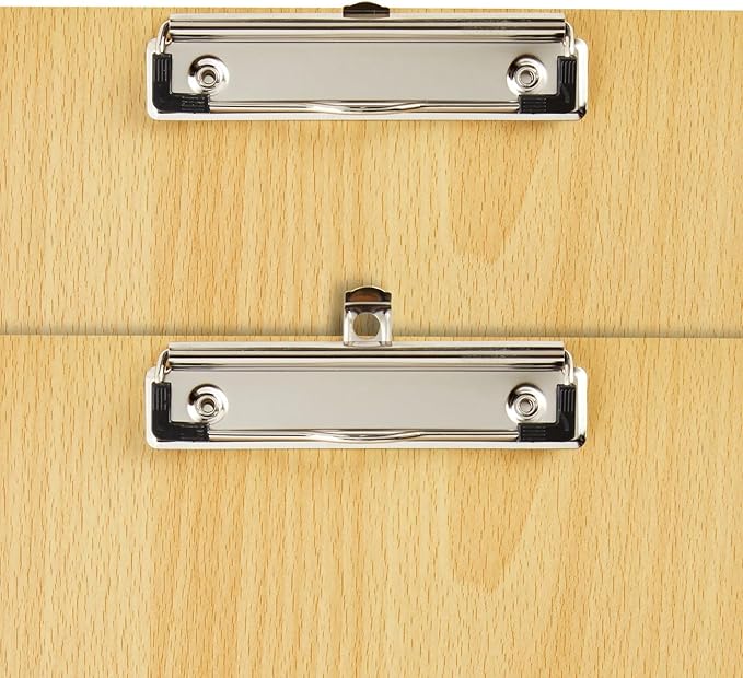 4 Pack Extra Large Clipboards, Wooden Art Board with Low-Profile Clip and Hook for Classroom and Office, 11.5x17.5 in