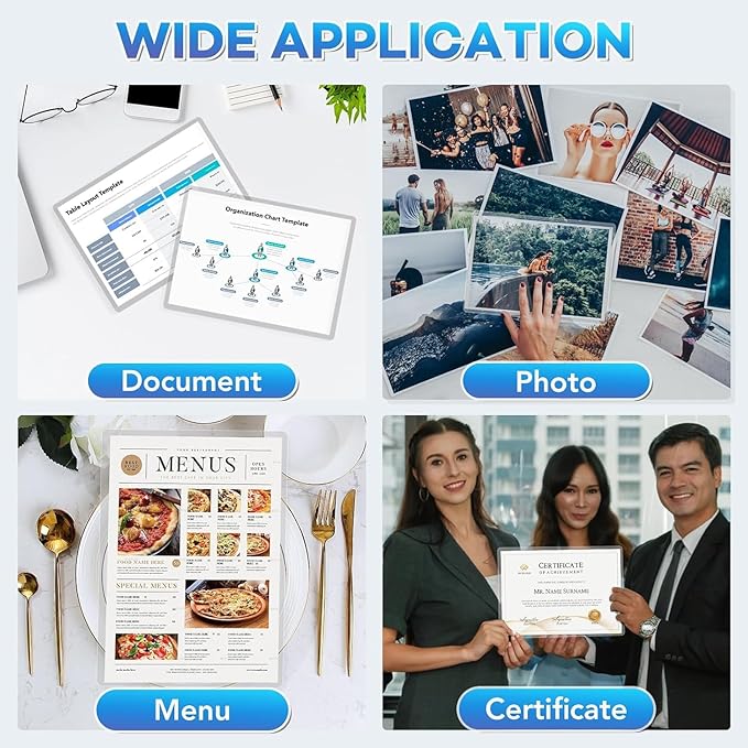 200 Pack Laminating Sheets, 3 mil, 8.9" x 11.4" Thermal Laminating Pouches Lamination Sheet Paper for Laminator, Clear, Letter Size, Office and School Supplies