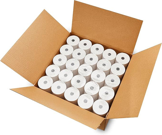 (25 Rolls) 3 1/8 x 230 Thermal Paper (80mm x 70m) 48 GSM Thickness Tape For Square POS System, Register Thermal Receipt Paper Rolls for TM-T88III TM-T88IV TM-T88V TSP100 CT-S300 CT-S2000 M129B M129C