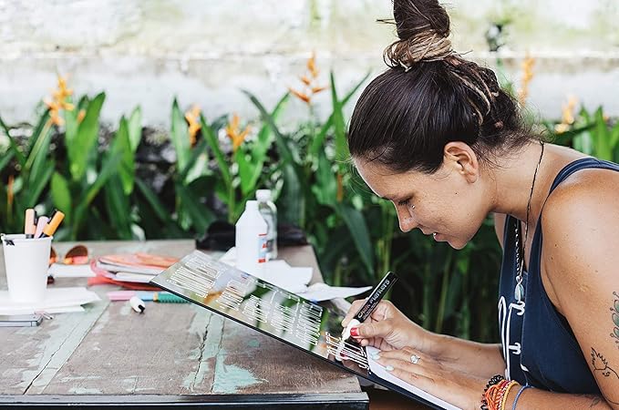 18 Metallic Chalk Markers - Double Pack of Both Fine and Reversible Medium Tip Liquid Chalk Pens - Wet Erasable - Menu Boards, Glass, Windows, White Boards, Classrooms, Mirrors, Plastic