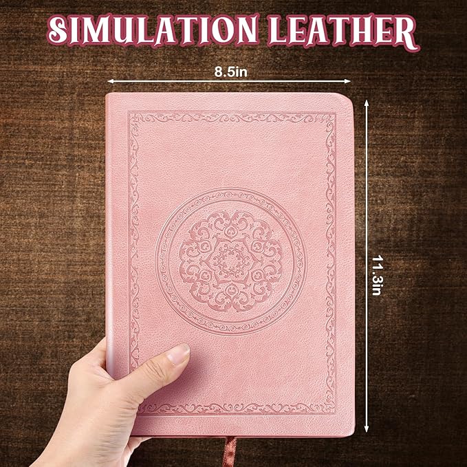 2025 Leather Vintage Journal Notebook,300 Pages,Leather Softcover Lined Journal Notebooks for Women Men,Notebook Journals for Writing Travel,Business,Office,8.5'' X 11.3''