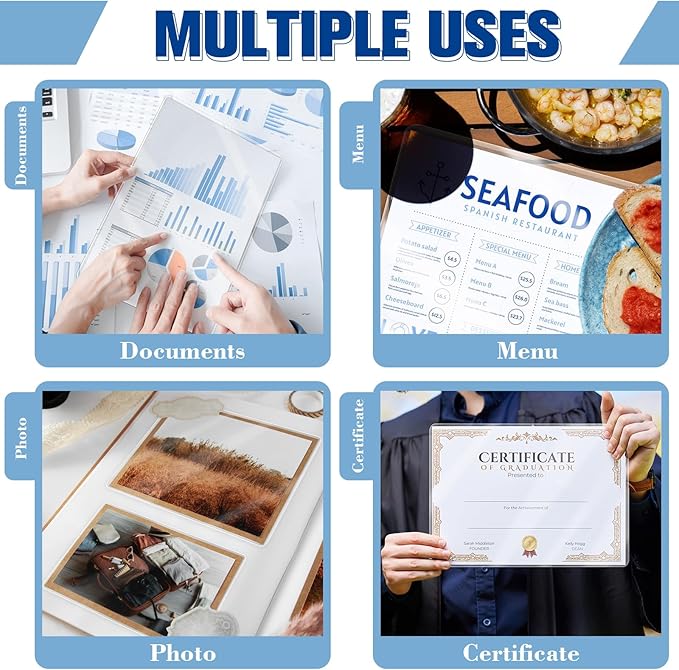 100 Pack 9x11.5inch 10mil Letter Size Laminating Sheets Thermal Laminating Pouches Paper Laminator Sheets File Card Laminator Pouches 8.5x11inch for Permits Cards File Photos (100, 9"x11.5"-10mil)